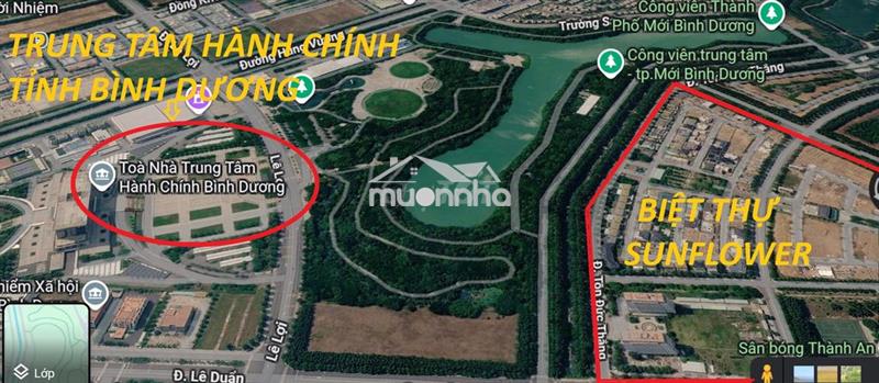 15,9 tỷ- biệt thự 300m² cách trung tâm hành chính  bình dương 400 m
