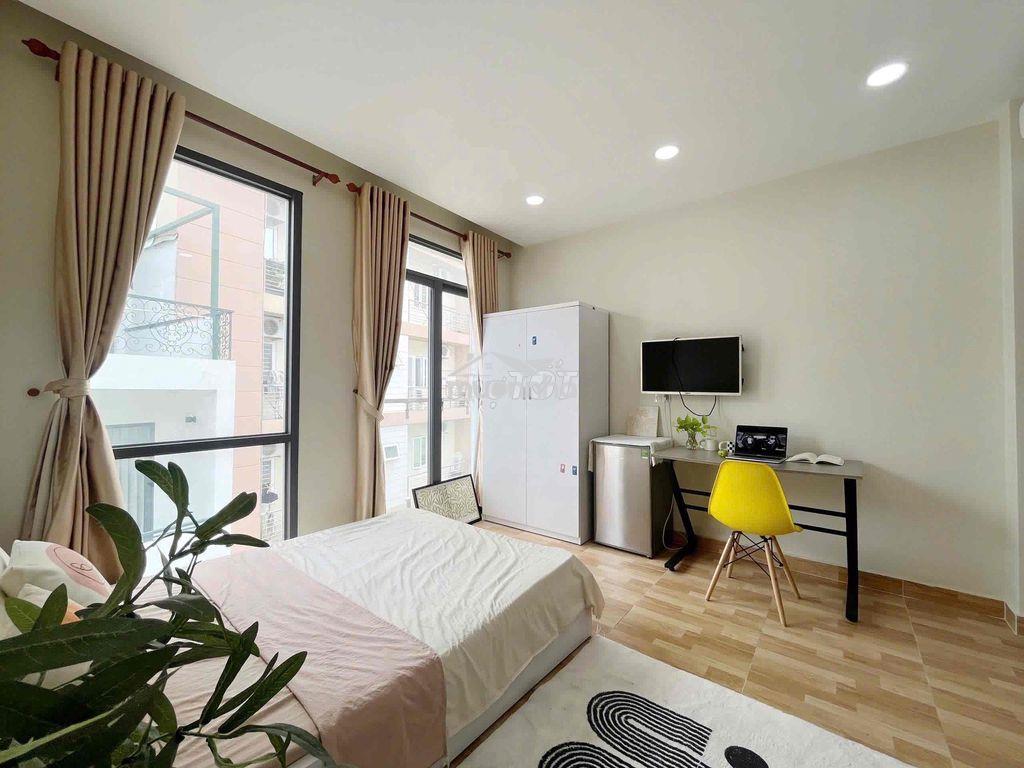 Căn hộ studio ⚡️ nguyễn cửu vân - full nội thất, ban công - 2