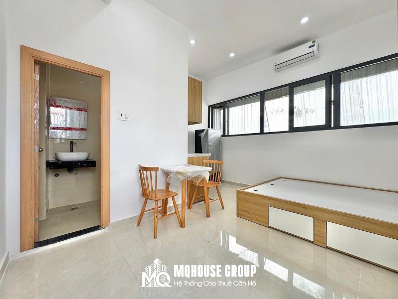 Studio mini size | cửa sổ thoáng sáng | đầy đủ tiện nghi giặt sấy trong phòng | gần âu cơ ~ dh văn hiến
