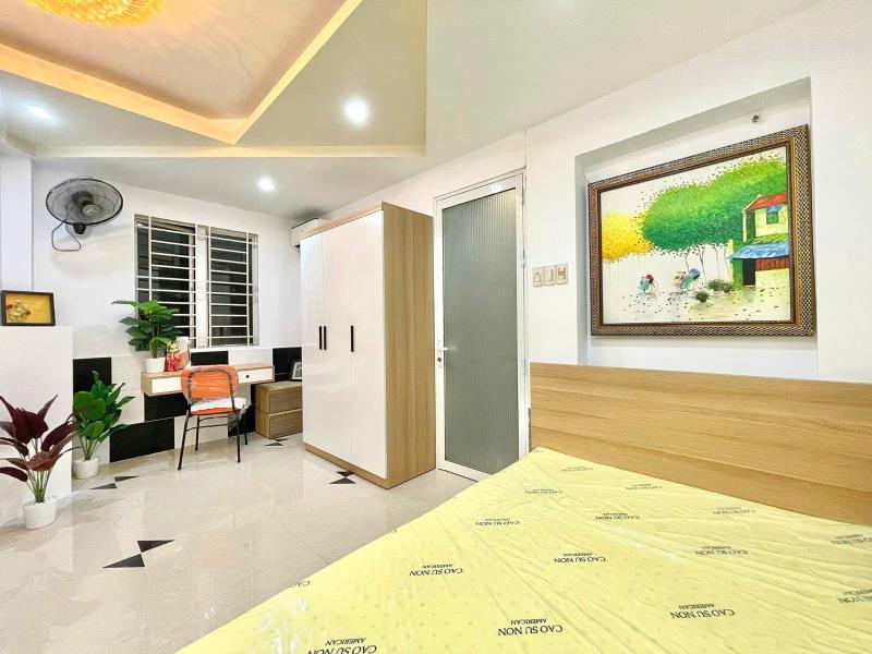 Cho thuê căn hộ 2pn + phòng khách nguyên tầng 60m², full nội thất – bùi hữu nghĩa, bình thạnh | sát chợ bà chiểu & quận 1