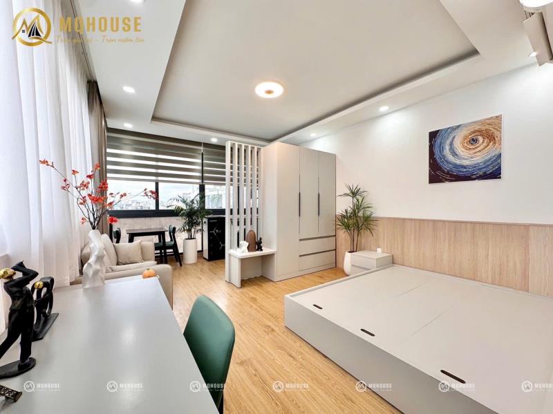 Cho thuê studio cửa sổ đón gió 30m2 new 100% có thang máy ngay chợ bà chiểu - đại học văn lang - học viện cán bộ tphcm 