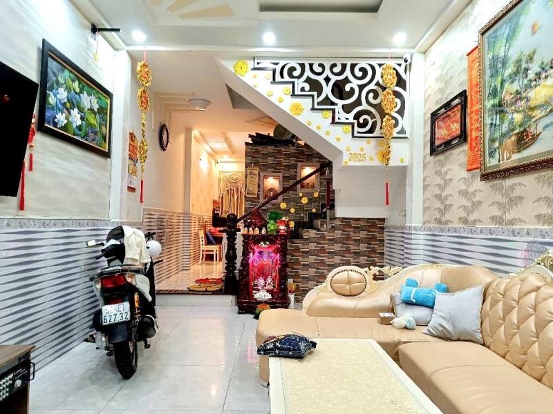 Bán nhà mặt tiền phân lô cao lỗ, 4 tầng sân thượng 4pn phường 4 quận 8, khu vip parc mall - Ảnh 2
