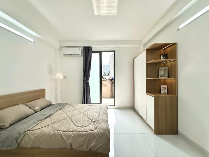 Cho thuê căn hộ đinh bộ lĩnh | 45m² | ban công | máy giặt riêng | gần hàng xanh, quận 1  - Ảnh 3