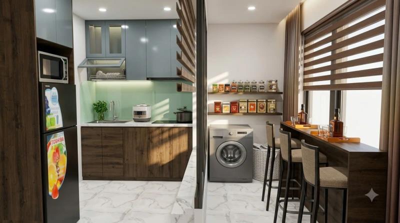 Cho thuê căn hộ studio 1pn ban công cửa sổ trời full nội thất - Ảnh 3