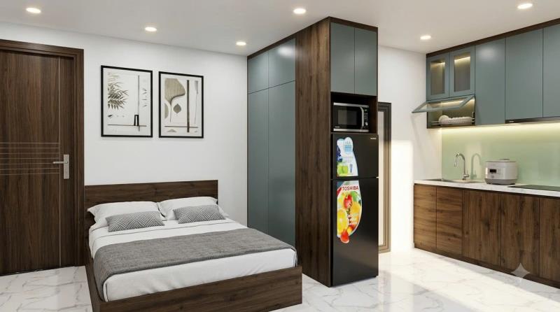 Cho thuê căn hộ studio 1pn ban công cửa sổ trời full nội thất - Ảnh 4