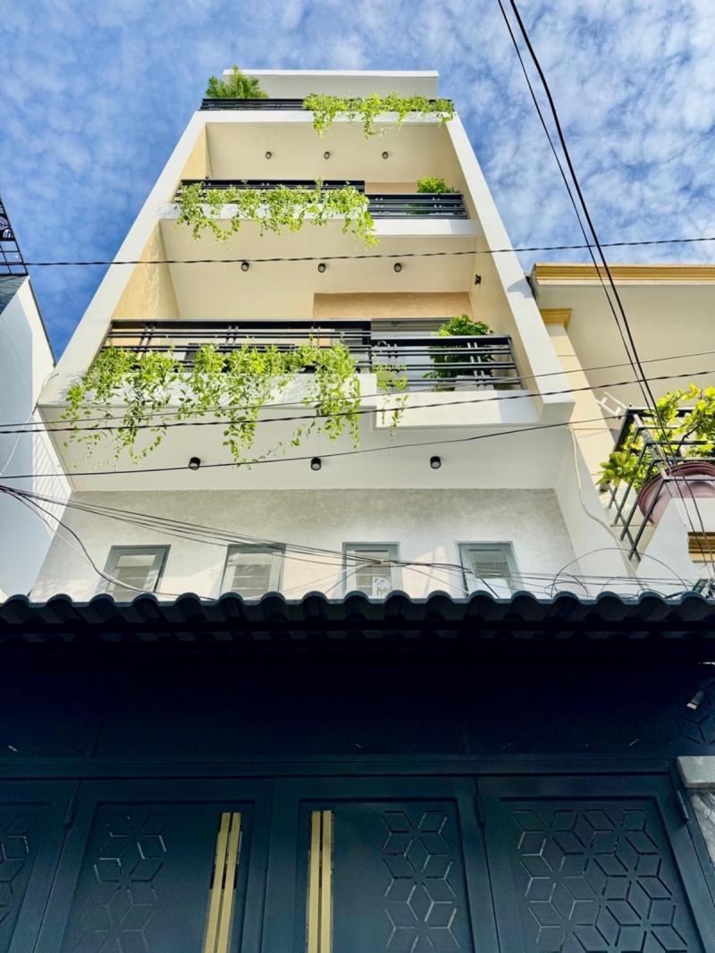 Nhà bán phạm văn chiêu 4 tầng, sổ hồng riêng hẽm xe hơi