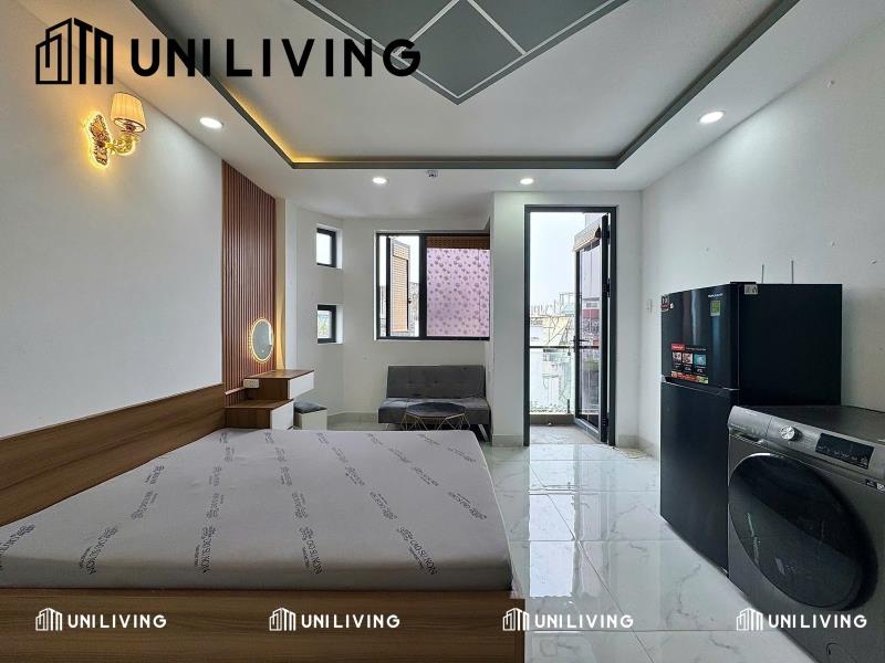 Cho thuê căn hộ nơ trang long có ban công, máy giặt riêng – gần văn lang, hutech – bình thạnh