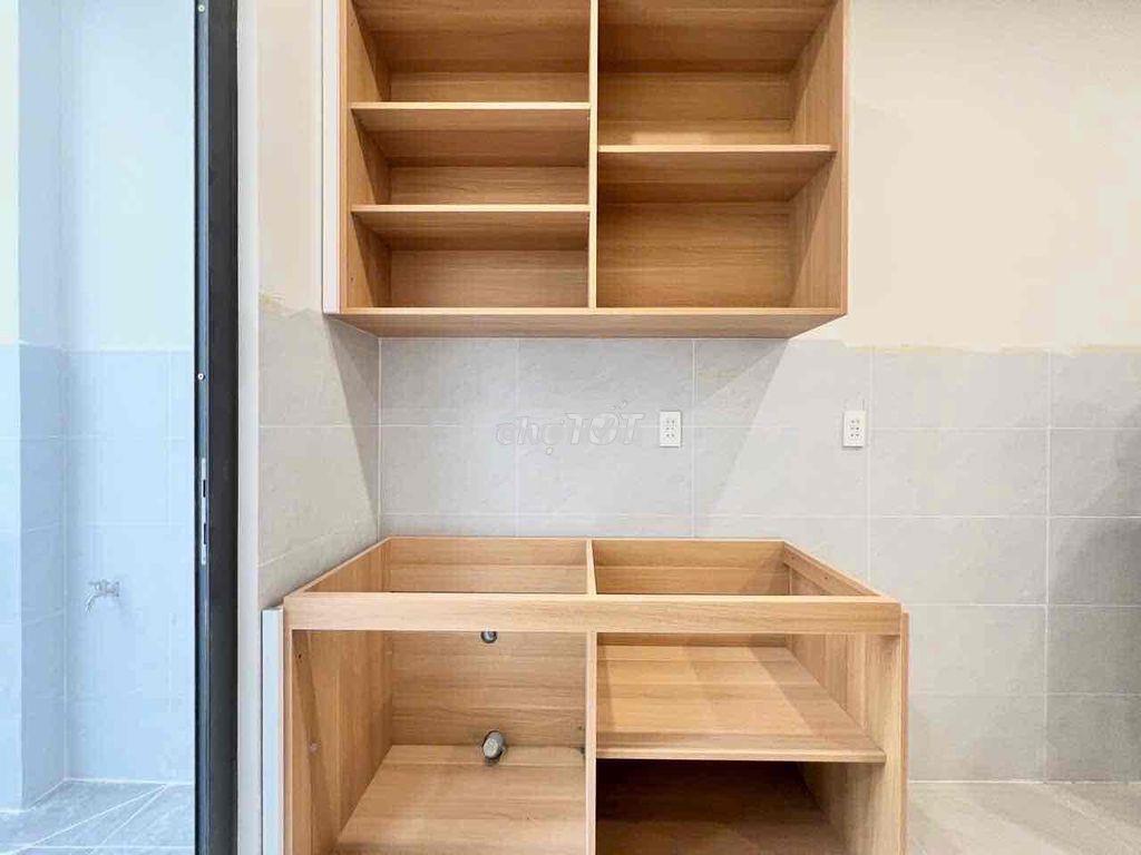 Studio chỉ tính điện và nước ban công full nội thất mới xây - Ảnh 3