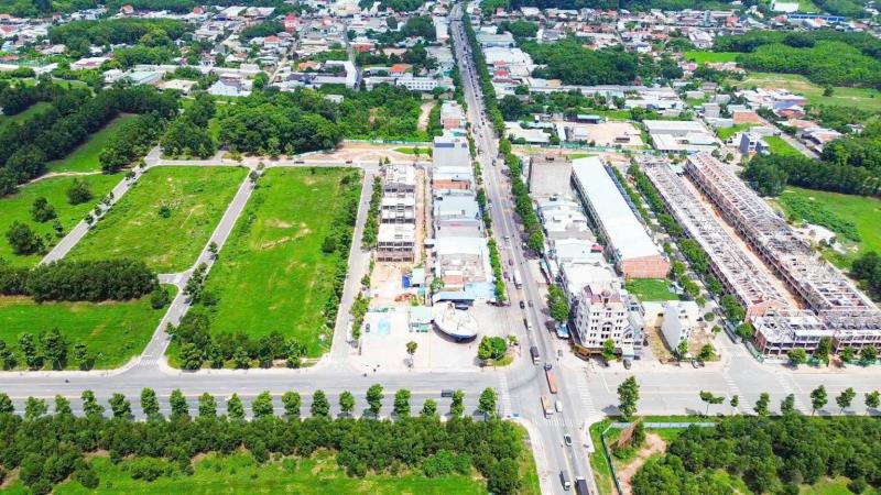 Shop house 2 mặt tiền lê lợi, dt 5 x15 ,full thổ cư 150m2 ,trệt 2 lầu chỉ 4ty3
