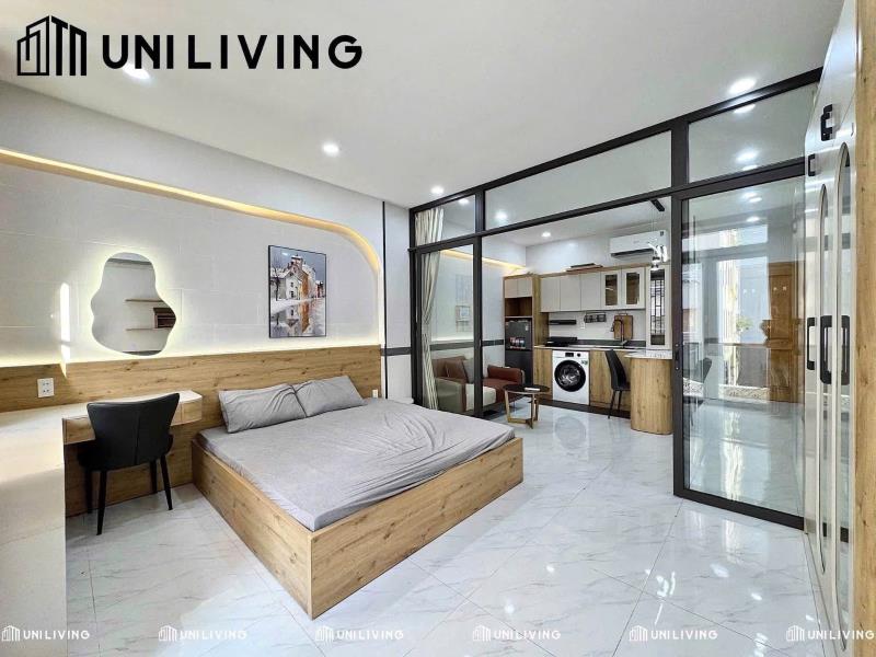 Cho thuê căn hộ 1 phòng ngủ - ban công ngay hoàng hoa thám tiện đi chợ bà chiểu, phan đăng lưu và các quận trung tâm q1, q3, phú nhuận