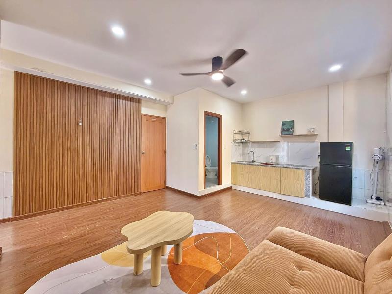 Cho thuê 1pn ban công 45m2 full nội thất ngay ngã tư hàng xanh - cầu thị nghè - thảo cầm viên sg - Ảnh 3