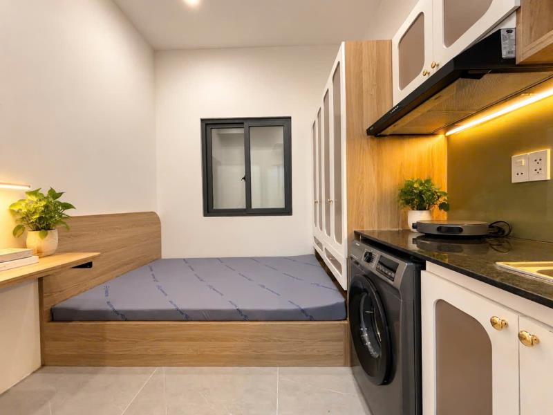 Căn hộ mini full nội thất, máy giặt riêng, cửa sổ trời gần landmark 81 – nguyễn xí, bình thạnh - Ảnh 2