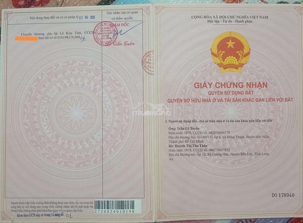 Nhà 1 lửng 6x20 đông thạnh hóc môn diện tích rộng . - Ảnh 2
