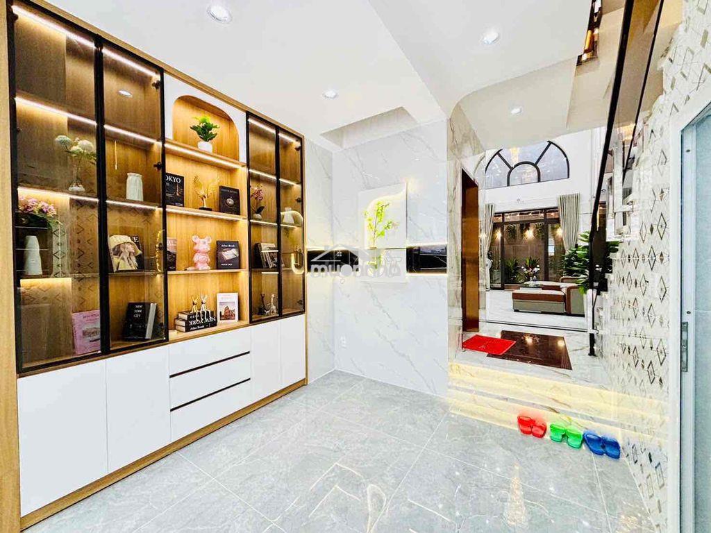 Bán nhà 4x20m 1 trệt lửng 4 lầu st 6pn 9wc full nội thất có thang máy - Ảnh 3