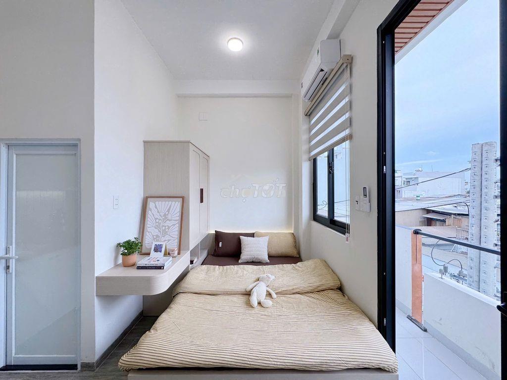 Khai trương chdv xây mới 100% - phòng ban công hòa bình gần đầm sen - Ảnh 3