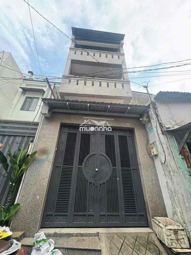 Nhà  ( 4 x 11) 4pn2wc, hẽm 4m , khu miếu bình đông