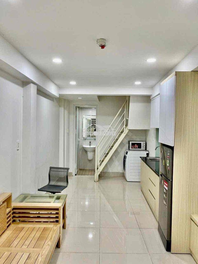 Cho thuê căn hộ 1 trệt 1 lầu 2 wc 60m2 full nội thất thang máy chỉ 9tr - 4