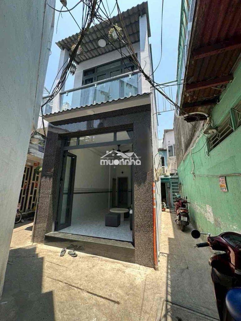 Nhà xây mới có p ngủ tầng trệt tặng full nội thất cầu chữ y p8 q8 - Ảnh 2