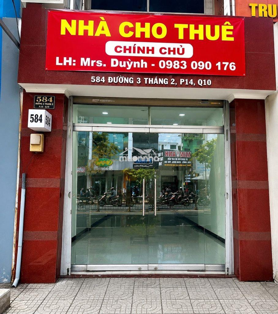 Cho thuê nhà mặt tiền 584 đường 3 tháng 2, 4x16m, 3 tầng, giá 45 triệu - 2