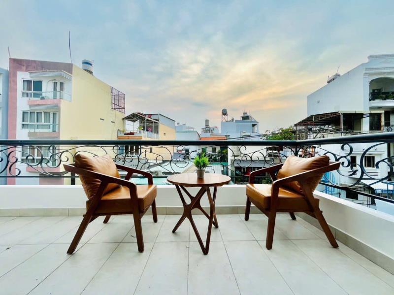 Phòng ban công 50m2 - tiếp giáp khu bà chiểu, quận 1, phú nhuận - full nt mới - tách bếp - Ảnh 2