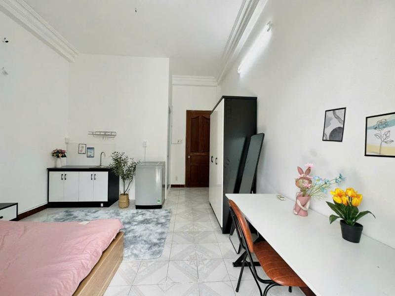 Cho thuê căn hộ studio - full nội thất- có máy giật rêng - bancon siêu to -  bùi đình túy, bình thạnh - Ảnh 4