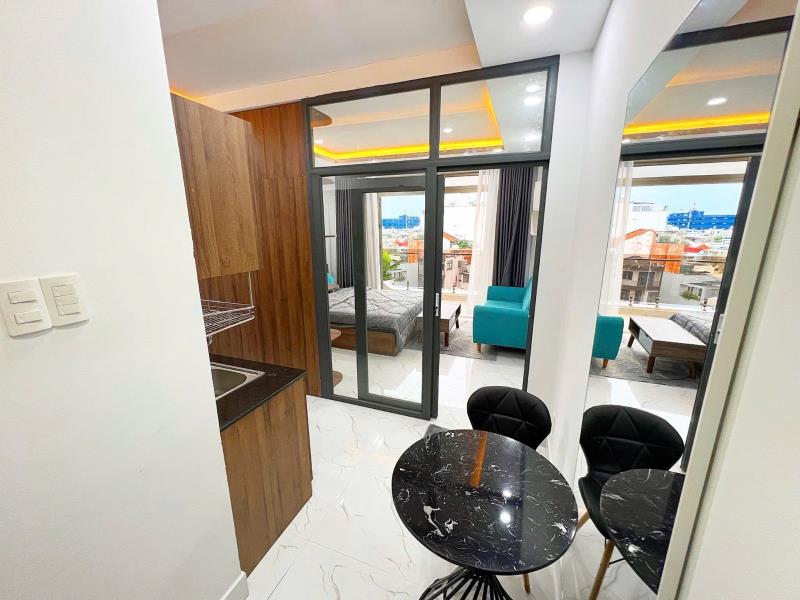 Căn hộ 1pn 48m2 ban công rộng, view thoáng nguyễn văn đậu, bình thạnh gần chợ bà chiểu, hutech, uef, vlu, iuh, ftu - Ảnh 4