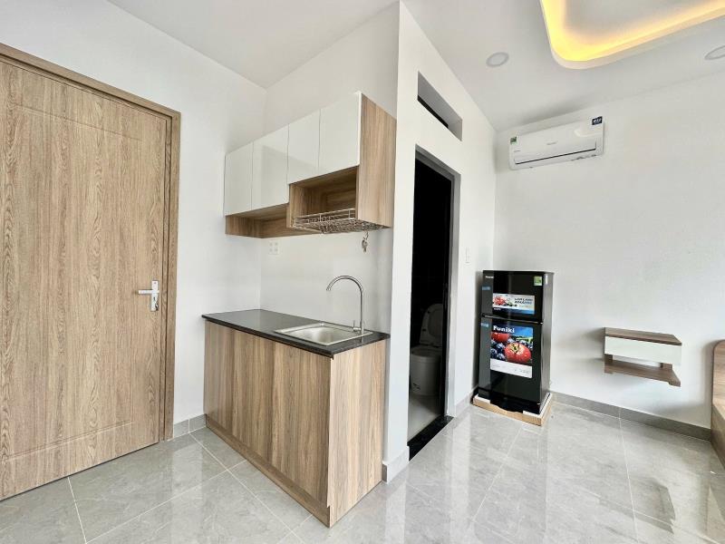 Cho thuê căn hộ studio - full nội thất - bancon to- nơ trang long - bình thạnh - Ảnh 3