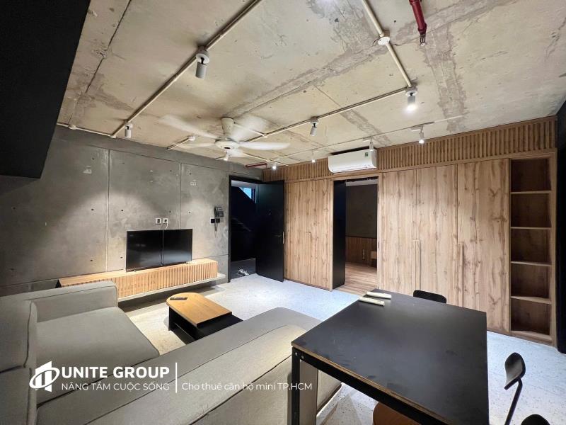 Cho thuê căn hộ 1 phòng ngủ, nội thất đầy đủ – máy giặt riêng – 56m² điện biên phủ, bình thạnh – gần hàng xanh