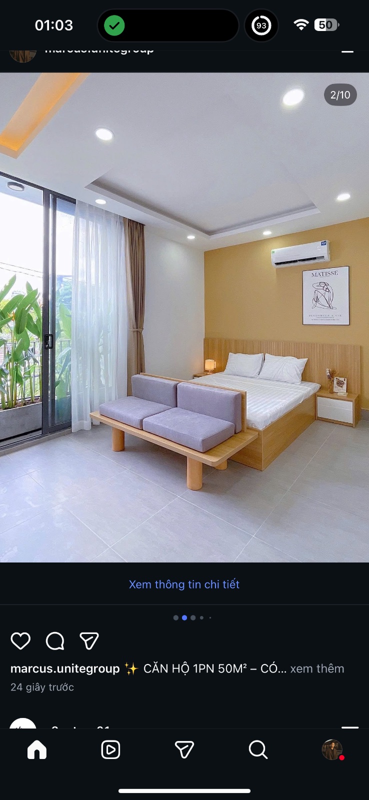 ✨Cho thuê căn hộ 1pn 50m² – có ban công – full nội thất – máy giặt riêng – giáp quận 1 ✨ - Ảnh 4