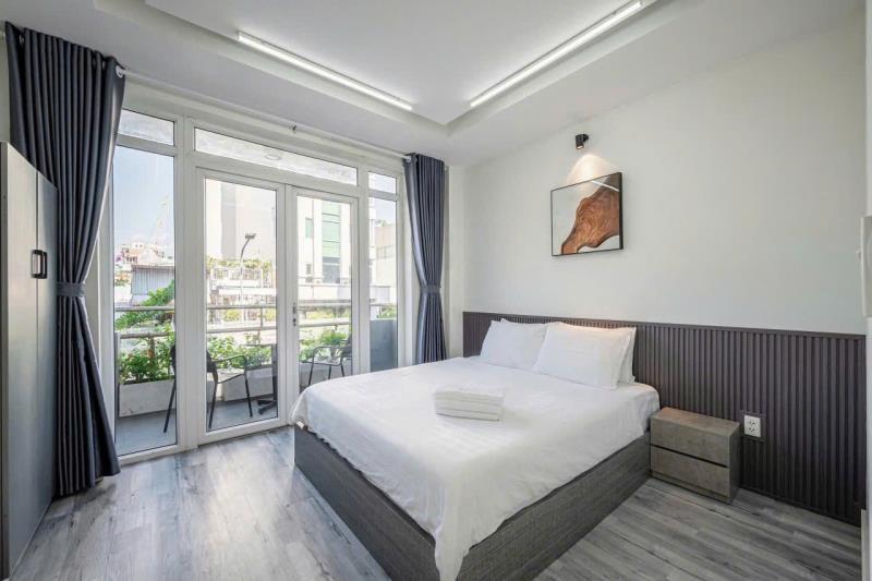 🎉 Căn hộ studio 1pn siêu đẹp_45m2_full nội thất_gần hồ con rùa, nahf thờ đức bà