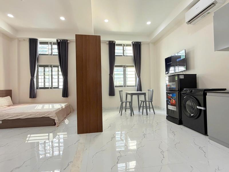 Khai trương căn hộ tách bếp, cửa sổ lớn, máy giặt riêng  xô viết nghệ tĩnh, bình thạnh sát q1, hàng xanh - Ảnh 2