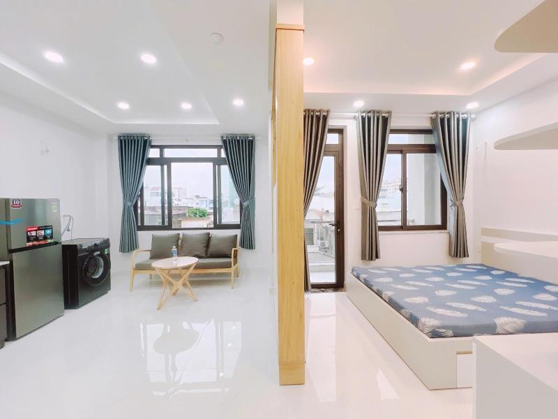 Căn hộ 1phòng ngủ • tách bếp, cửa sổ ban công – 182 lê văn sỹ, phú nhuận