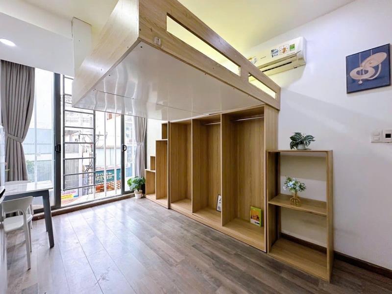 Cho thuê duplex full nội thất ban công tại hồ văn huê ngay ngã tư phú nhuận