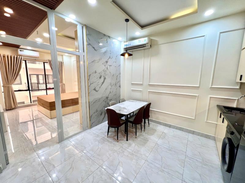 Cho thuê căn hộ 1 phòng ngủ, full nội thất, máy giặt riêng – nơ trang long, bình thạnh | gần chợ bà chiểu, phan xích long, quận 1