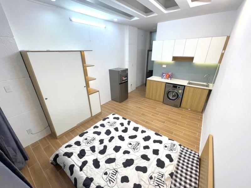 Cho thuê căn hộ studio thoáng mát có cửa sổ lớn full nội thất đường nguyễn hữu cảnh quận bình thạnh, sát q1 - Ảnh 2