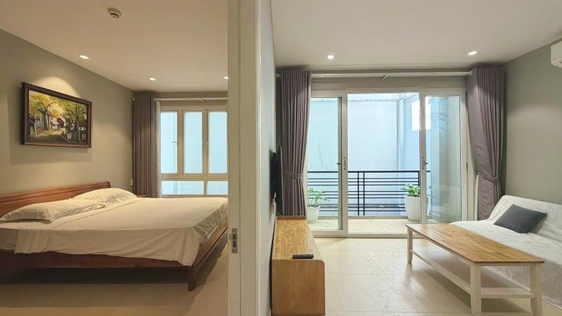 Phòng ban công tách bếp cực rộng 55m2 - thang máy - đối diện landmark81, bason quận 1 - chỉ từ 11tr - Ảnh 2