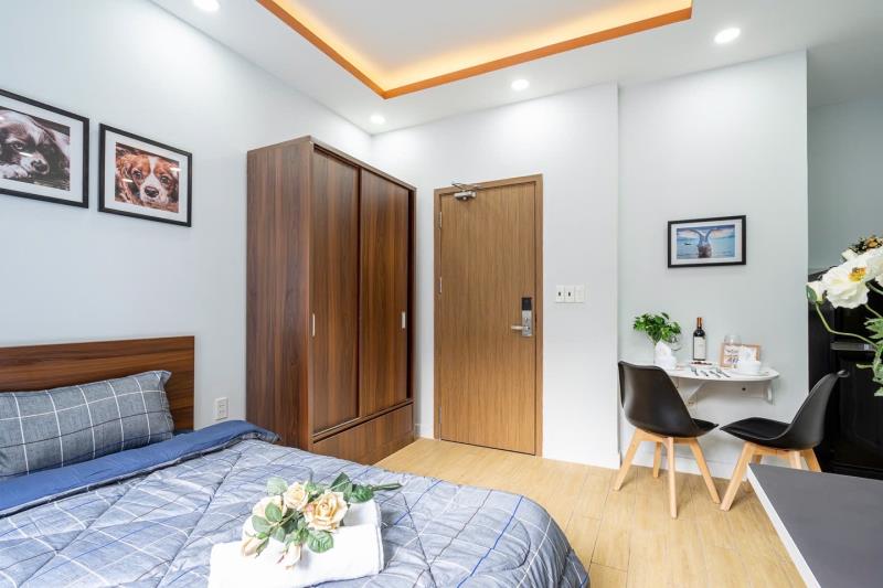 Cho thuê căn hộ bình thạnh gần ngã tư hàng xanh, cửa sổ thoáng, full nội thất - Ảnh 4