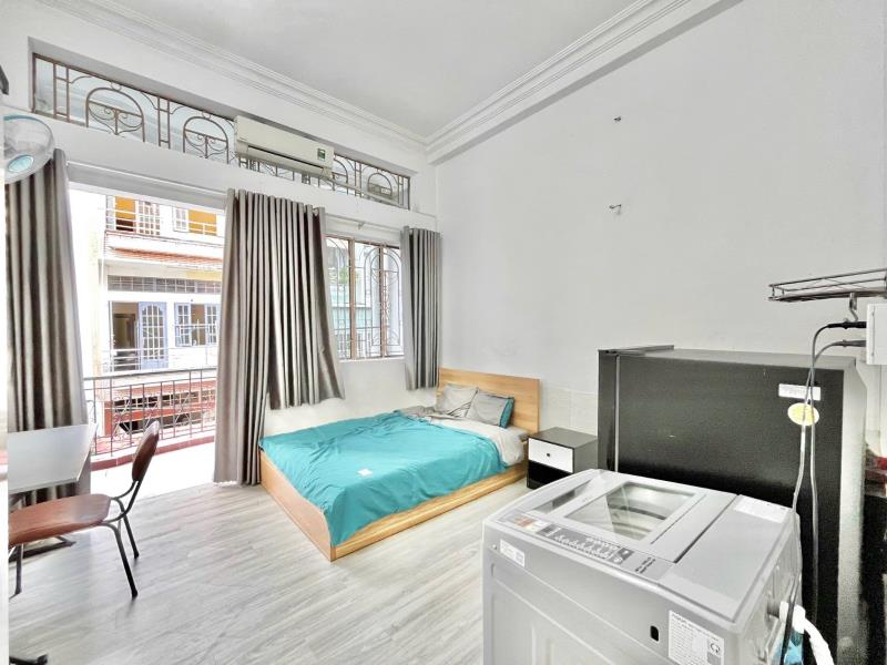 🏡 Căn hộ 1 phòng ngủ ban công lớn , máy giặt riêng - bùi đình túy, bình thạnh gần quận 1, ngã tư hàng xanh  