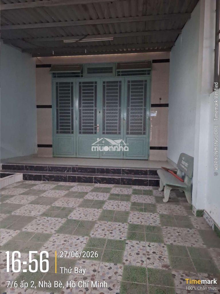 Cho thuê nhà nguyễn bình nhà bè giáp htp dt:4,5×25, 2pn,giá:6tr