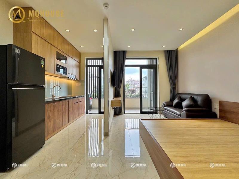 Khai trương studio bancol tách bếp | 📍tân sơn nhì | full nội thất - thang máy 