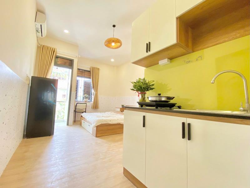 Căn hộ cho thuê 1pn có ban công - gần hàng xanh - giáp quận 1,2 - xô viết nghệ tĩnh - bình thạnh
