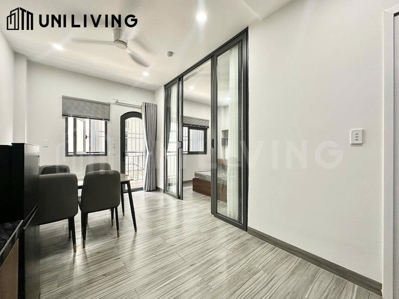 Cho thuê căn hộ full nội thất ban công 1 phòng ngủ tại nguyễn gia trí bình thạnh