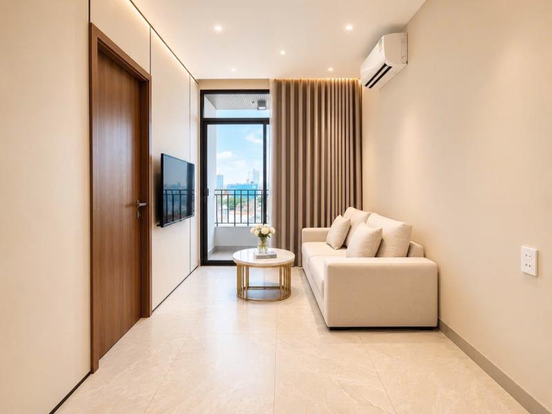 Balcony 1pn thang máy nội thất cao cấp gần metro tân cảng, cầu sài gòn, phường 22 bình thạnh - Ảnh 3