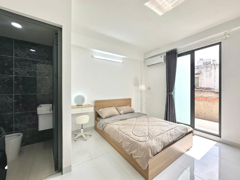 Cho thuê căn hộ studio ban công riêng, máy giặt riêng, full nội thất – xô viết nghệ tĩnh, bình thạnh gần hàng xanh, uth, ftu2, uef - Ảnh 3