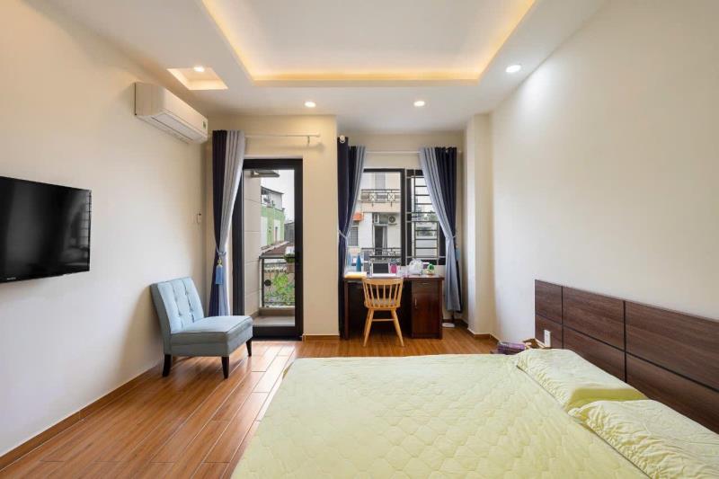 Cho thuê căn hộ 1 phòng ngủ ban công rộng, máy giặt & máy sấy riêng – điện biên phủ, bình thạnh sát quận 1, quận 2
