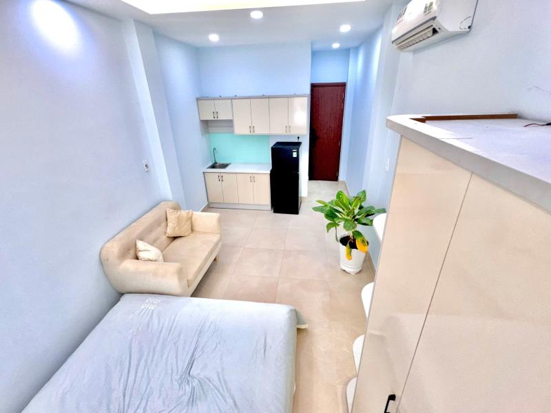 Căn hộ có cửa sổ kính lớn thoáng mát full nội thất đường phan văn trị quận bình thạnh, gần gò vấp, phú nhuận