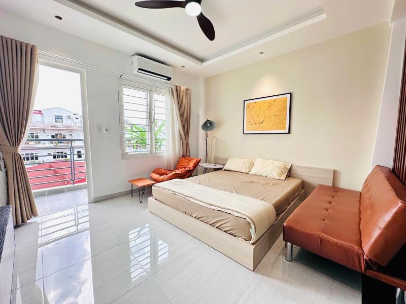 Cho thuê căn hộ 45m2 siêu rộng, mới 100% full nội thất ban công gần thảo cầm viên, cầu ba son, cầu thị nghè, bình thạnh, quận 1 - Ảnh 4