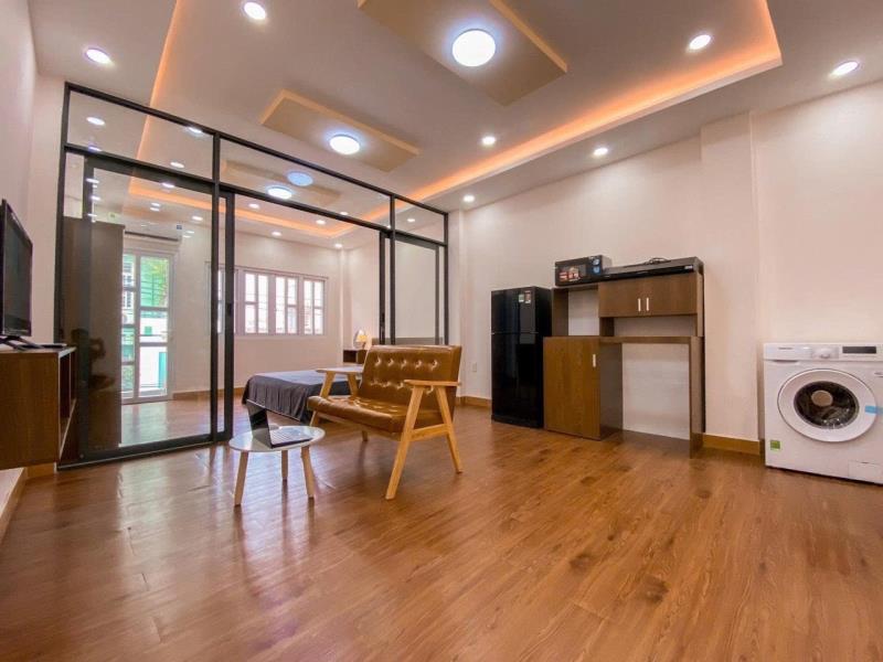 Cho thuê căn hộ 1 phòng ngủ ban công máy giặt riêng gần lotte mart ở quận 7
