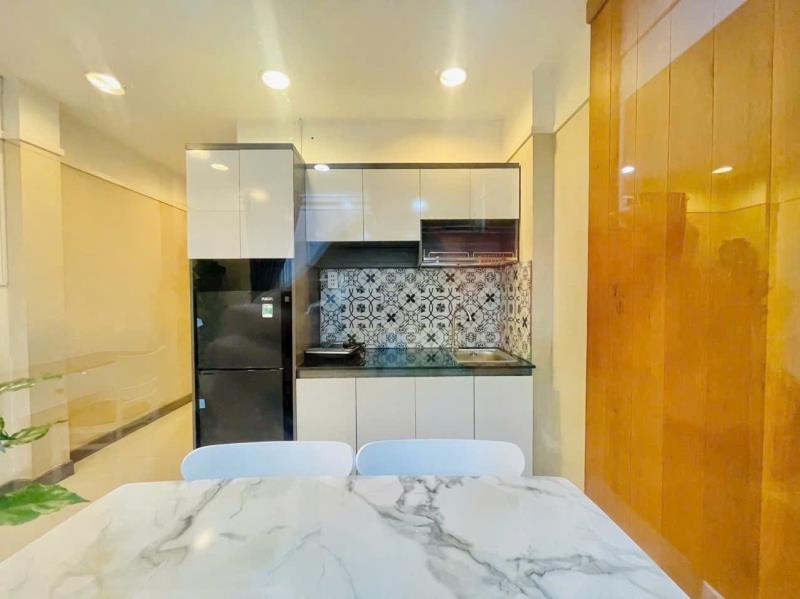 Căn hộ tách bếp, cửa sổ giếng trời, full nội thất 1phòng ngủ - Ảnh 3
