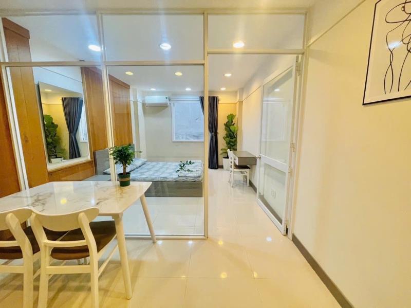 Căn hộ tách bếp, cửa sổ giếng trời, full nội thất 1phòng ngủ - Ảnh 2